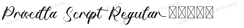 Priscilla Script Regular字体转换